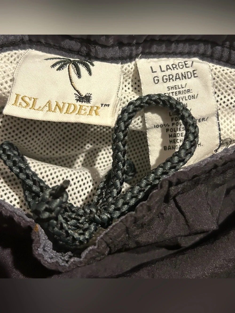 Islander Men’s Large Black Swim Trunks
